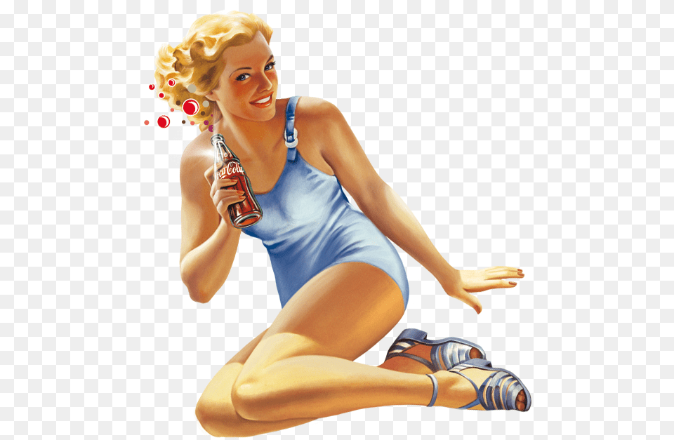 Coca Cola Pin Up Transparent Background, Adult, Person, Hand, Finger Free Png