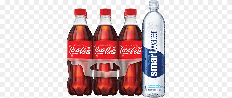 Coca Cola Smartwater Coke Cherry 169 Oz, Beverage, Soda, Bottle, Food Png Image