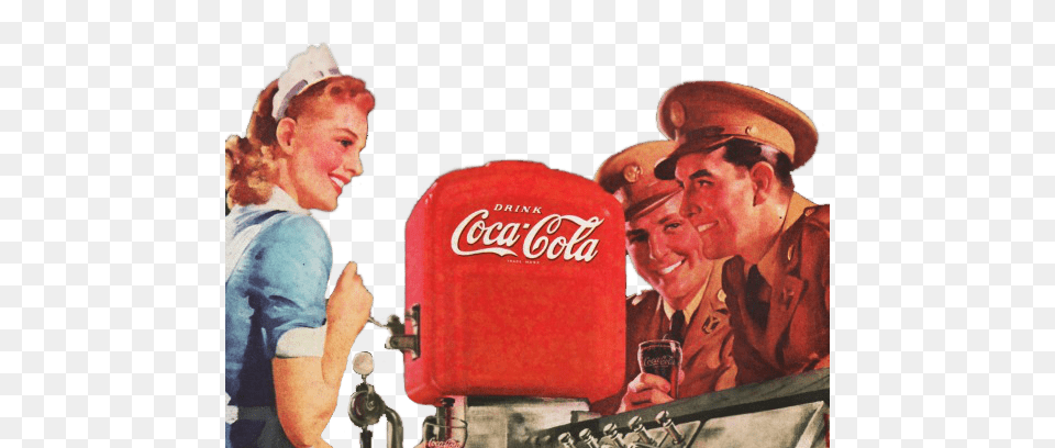 Coca Cola Vintage Advertising, Man, Adult, Male, Person Free Transparent Png