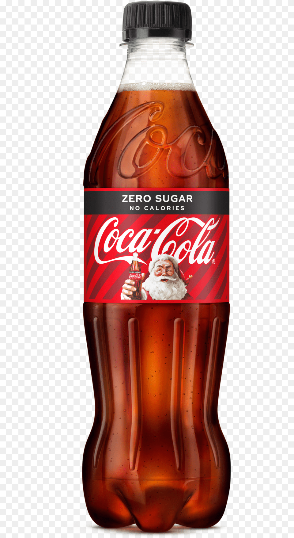 Coca Cola Zero Sugar Christmas Image, Beverage, Coke, Soda, Alcohol Free Transparent Png