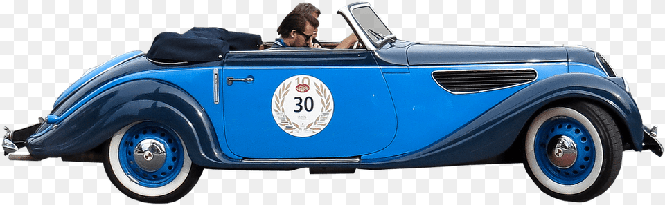 Coche Oldtimer Cabriol Azul Bmw, Car, Transportation, Vehicle, Convertible Free Png Download