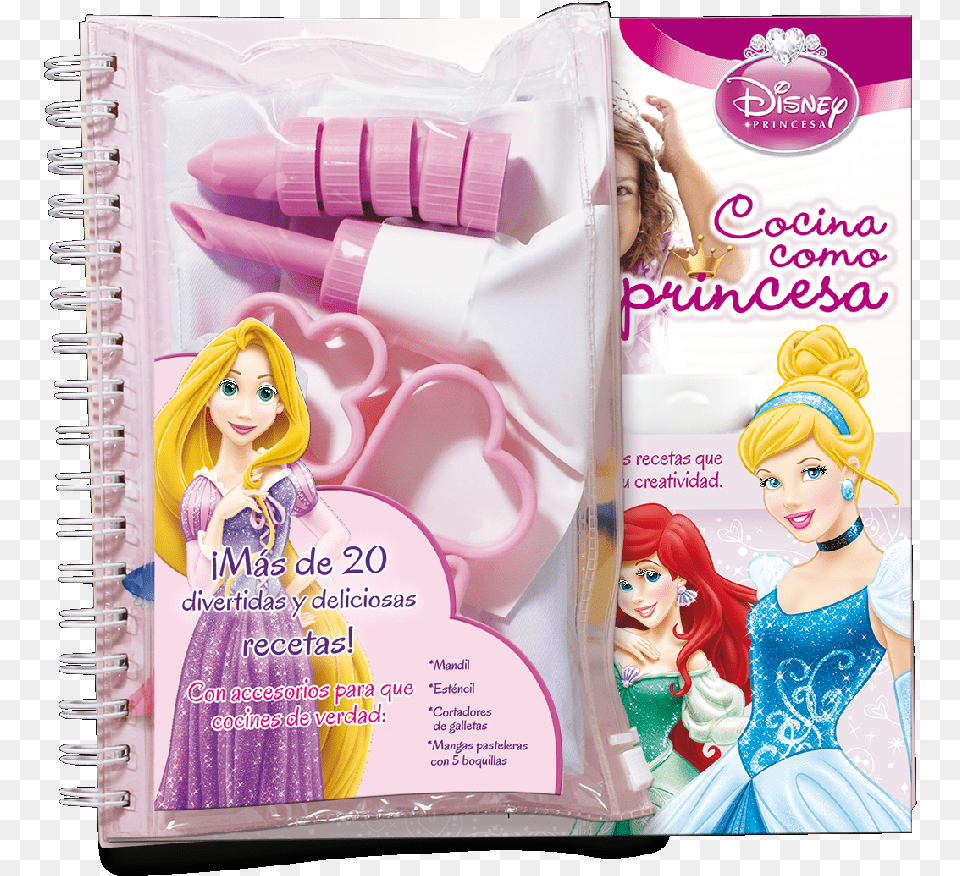 Cocina Como Princesa Recetario De Cocina Disney De Princesas, Figurine, Toy, Doll, Baby Png Image