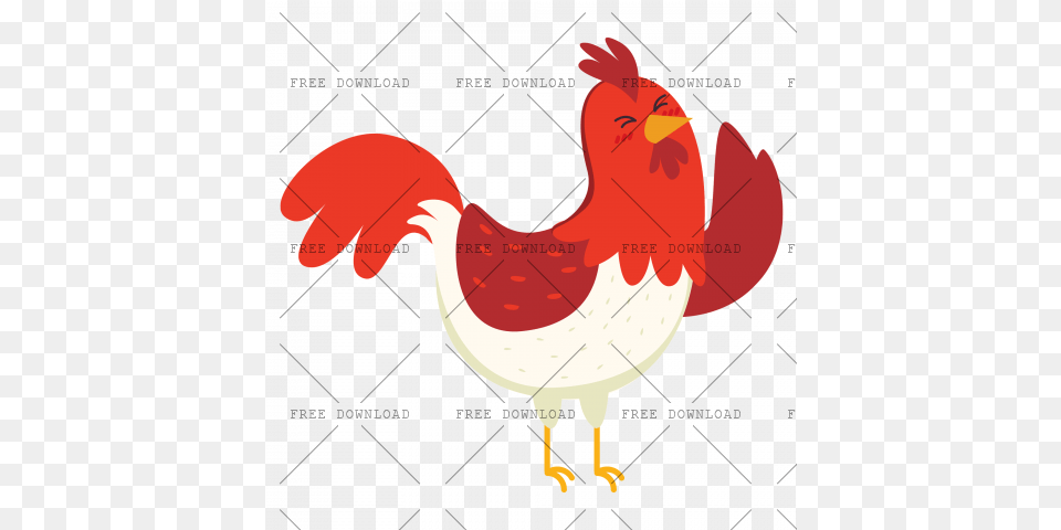 Cock Chicken Rooster Image With Vector, Animal, Bird, Fowl, Poultry Free Png