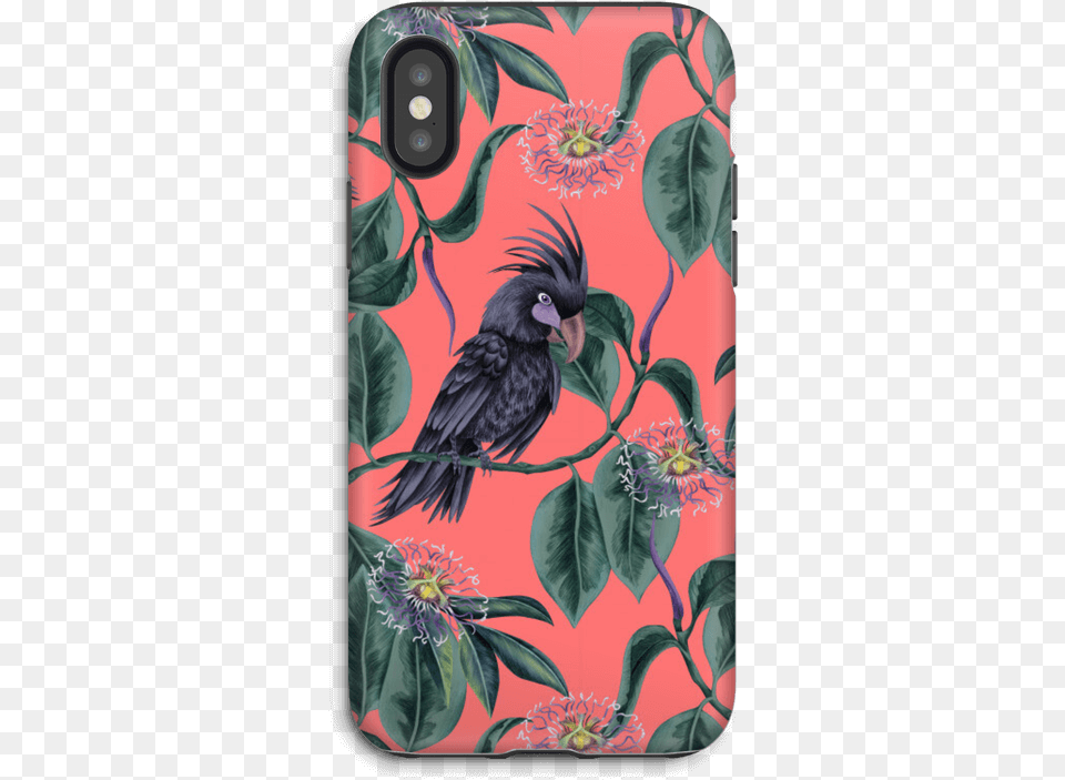 Cockatoo Pink Case Iphone X Tough Finch, Animal, Bird, Art, Floral Design Free Transparent Png