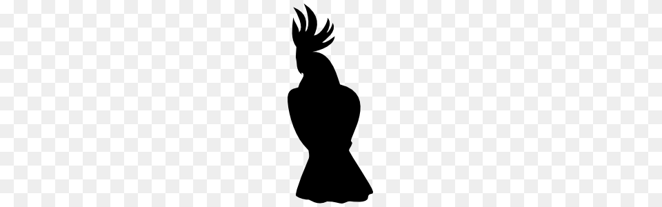 Cockatoo Sitting Sticker, Silhouette, Adult, Female, Person Png Image