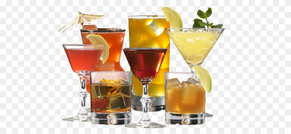 Cocktail, Alcohol, Beverage, Glass, Mojito Free Png Download