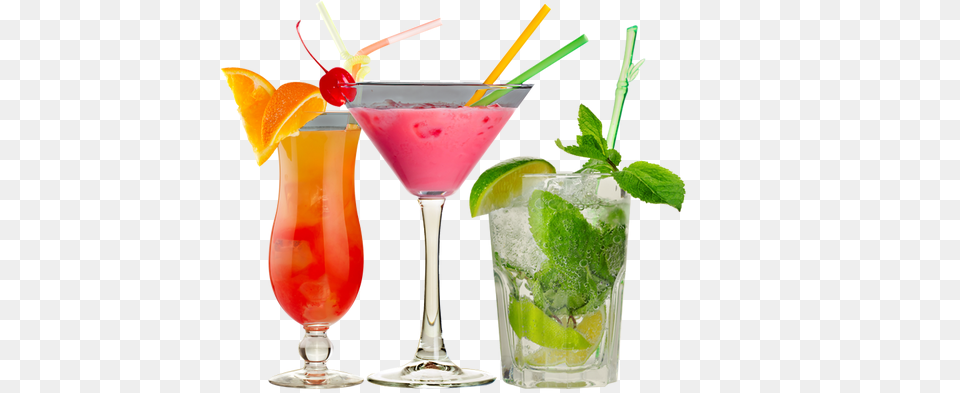 Cocktail, Alcohol, Beverage, Herbs, Mint Free Png