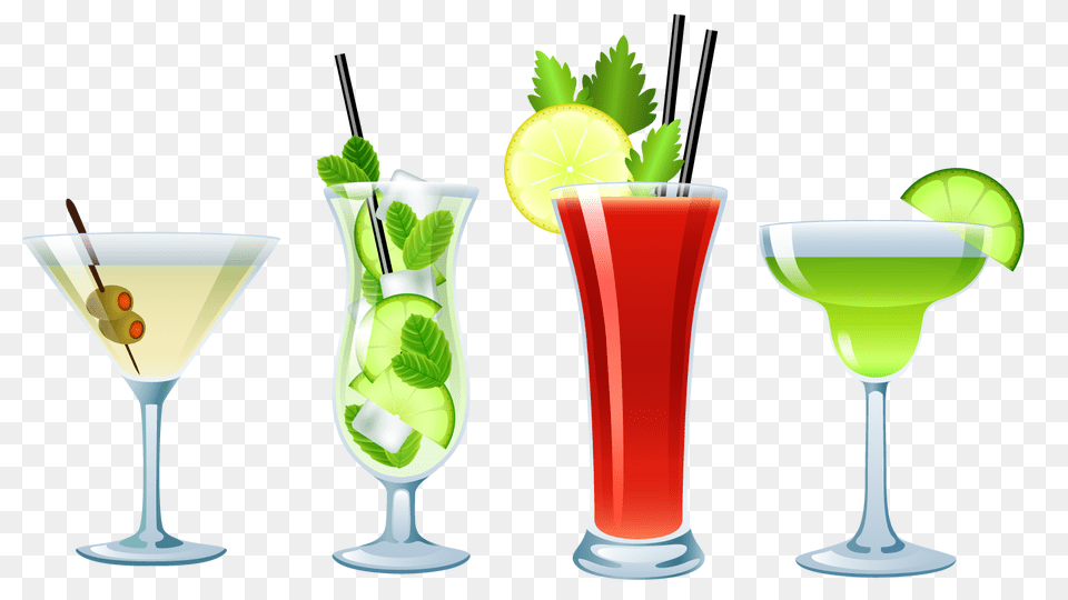 Cocktail, Alcohol, Beverage, Herbs, Mint Png