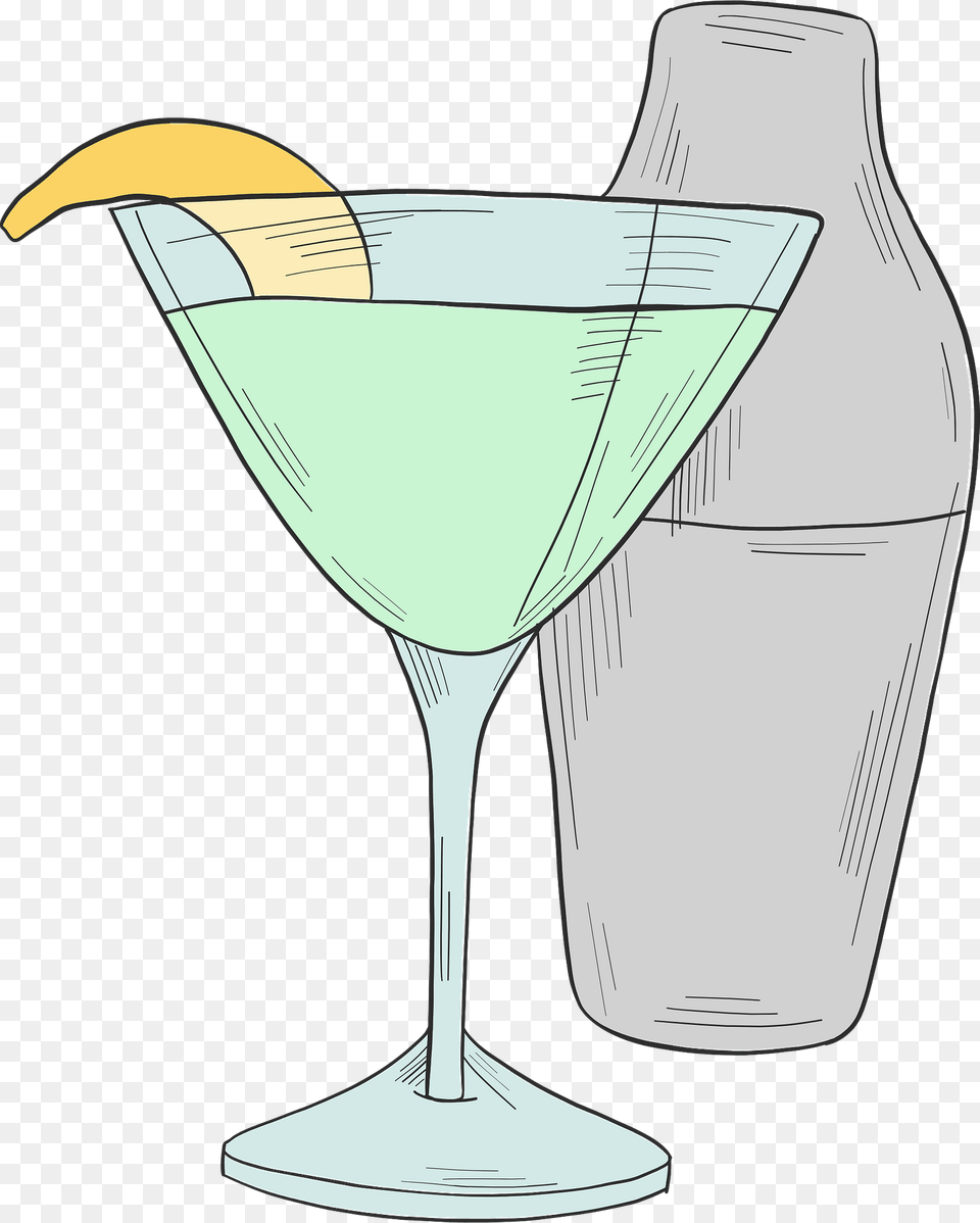 Cocktail And Shaker Clipart, Alcohol, Beverage, Martini Png Image
