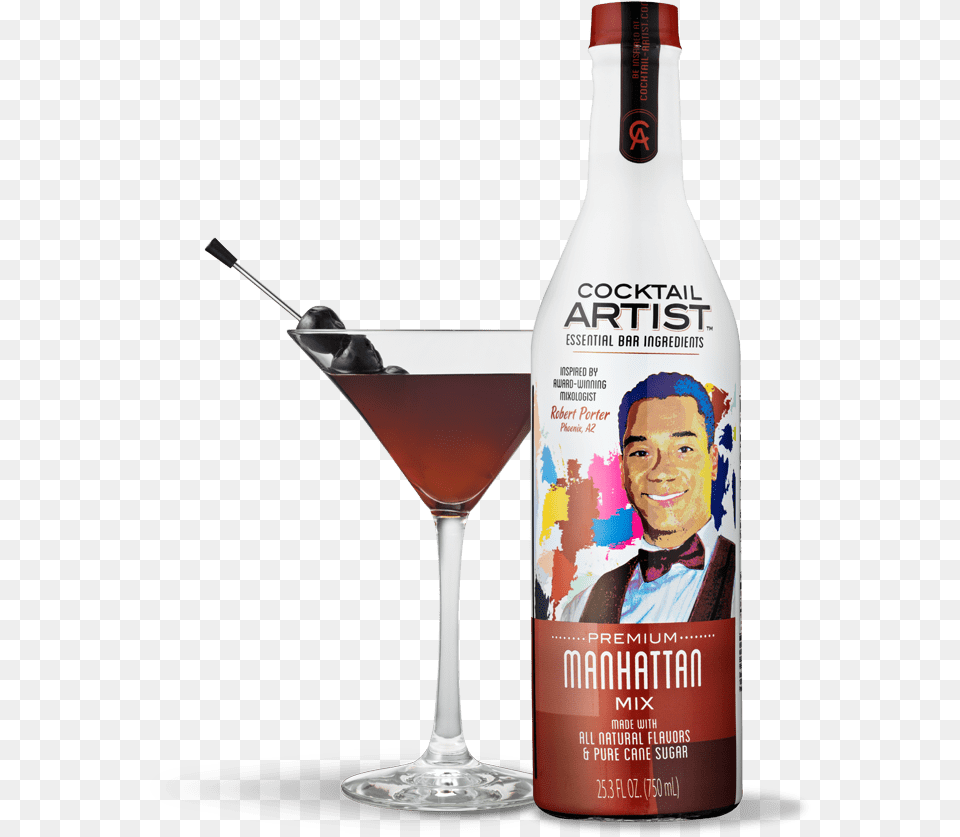 Cocktail Artist Manhattan Mix, Adult, Man, Male, Person Png
