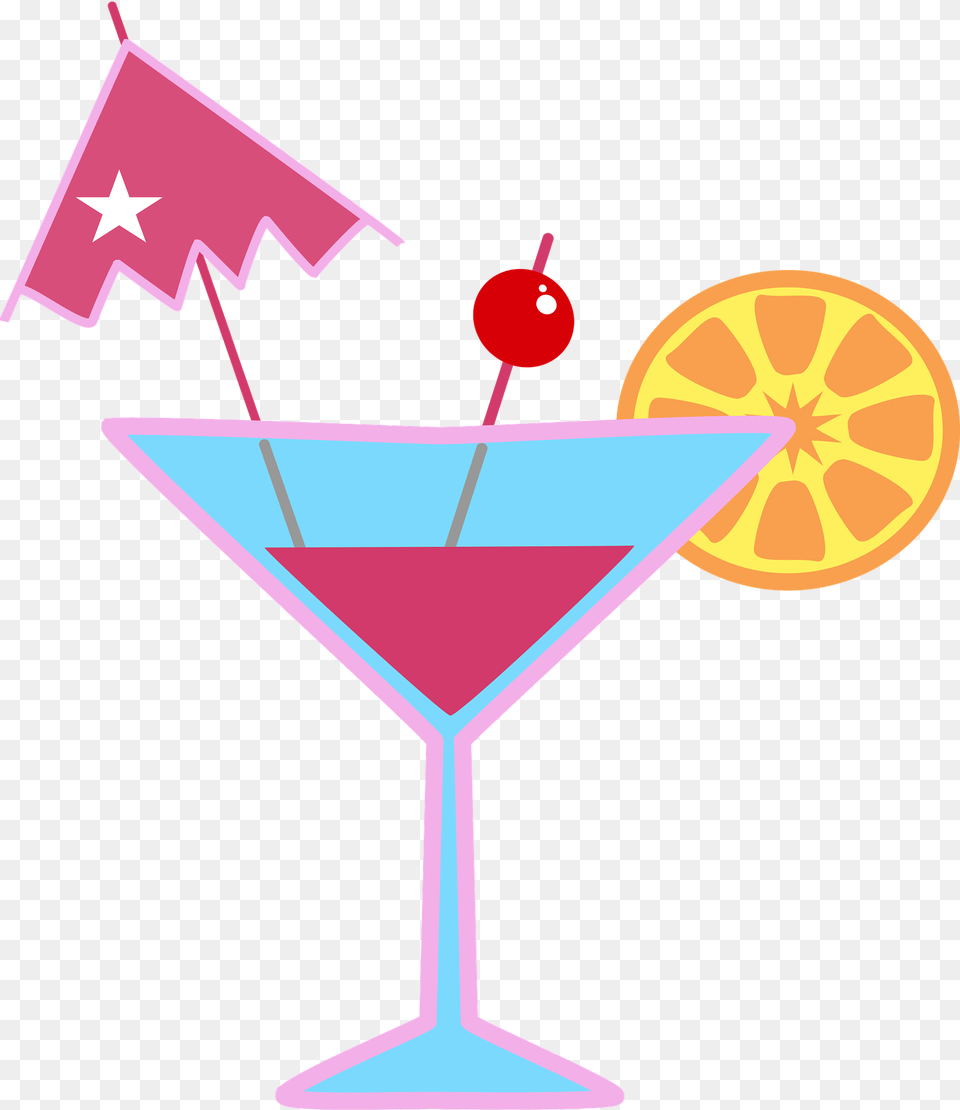 Cocktail Clipart Pina Colada Glass Cocktail Glass Clipart, Alcohol, Beverage, Martini Png Image