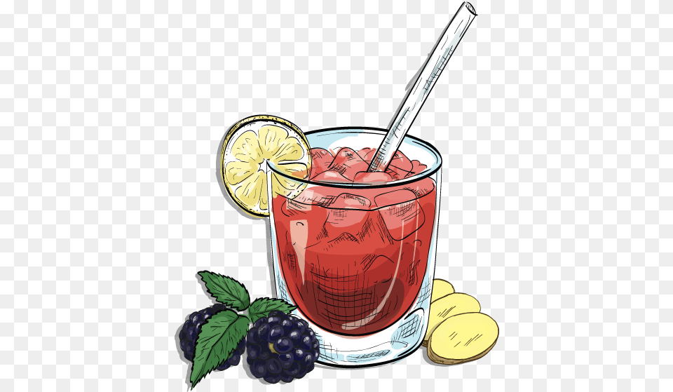 Cocktail Cocktail, Berry, Produce, Food, Fruit Free Png Download