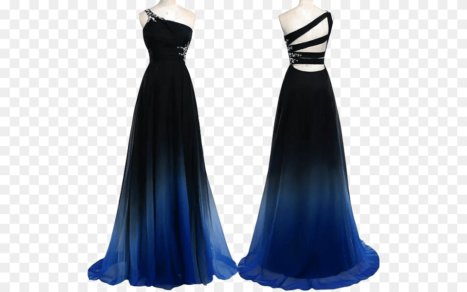 Cocktail Dresses For Prom Black Fade Prom Dress, Formal Wear, Clothing, Evening Dress, Fashion Png Image