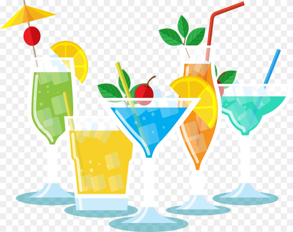 Cocktail Garnish Soft Party Cocktail Garnish, Alcohol, Beverage, Summer, Mojito Png Image
