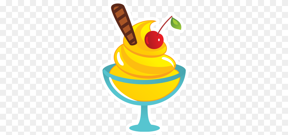 Cocktail Garnish Yellow Clip Art Fresh, Cream, Dessert, Food, Ice Cream Png