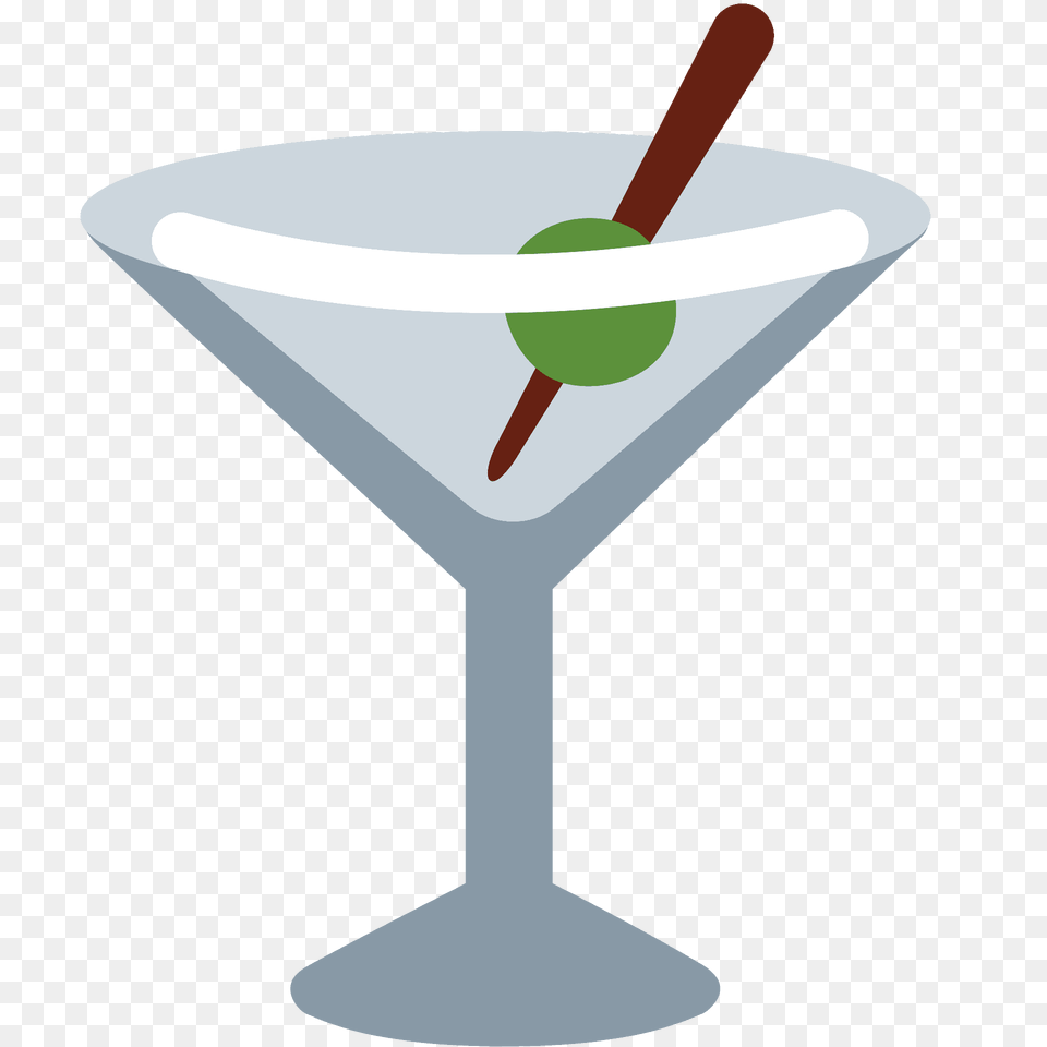 Cocktail Glass Emoji Clipart, Alcohol, Beverage, Martini Png Image