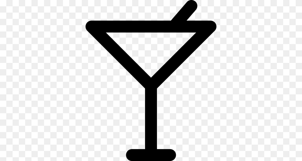 Cocktail Glass Icon, Gray Free Transparent Png