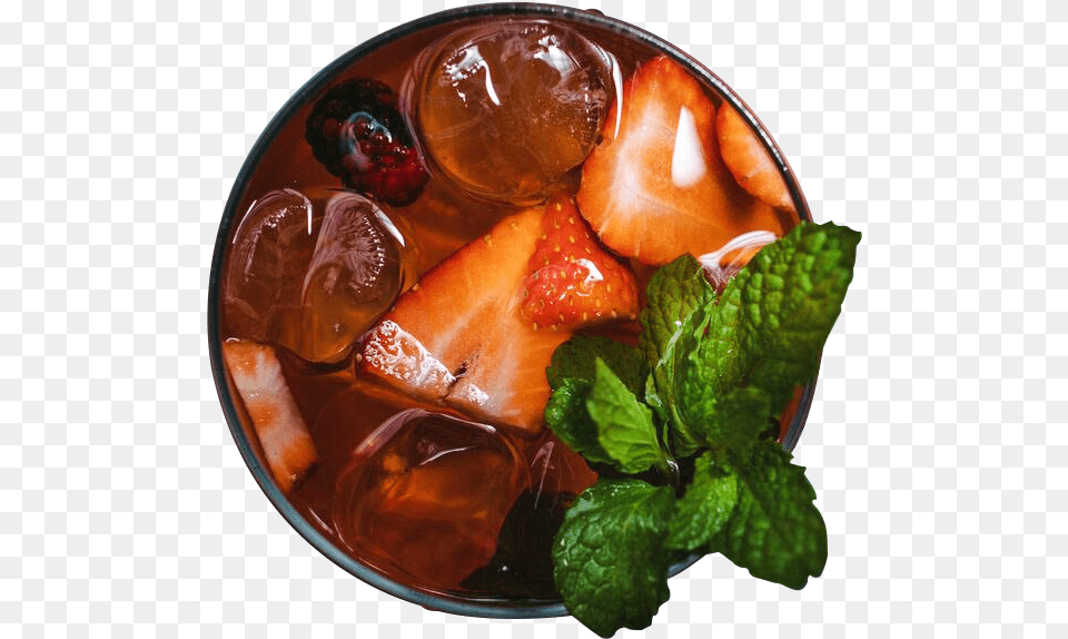 Cocktail Iced Tea, Plant, Mint, Herbs, Alcohol Free Transparent Png