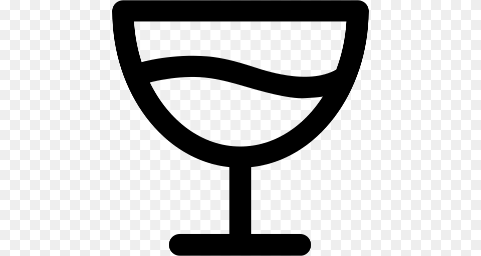 Cocktail Icon, Gray Free Transparent Png