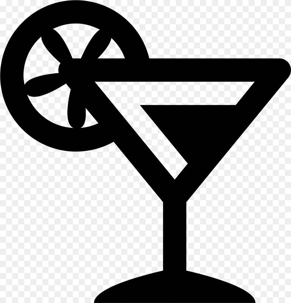 Cocktail Icon Black, Gray Png Image