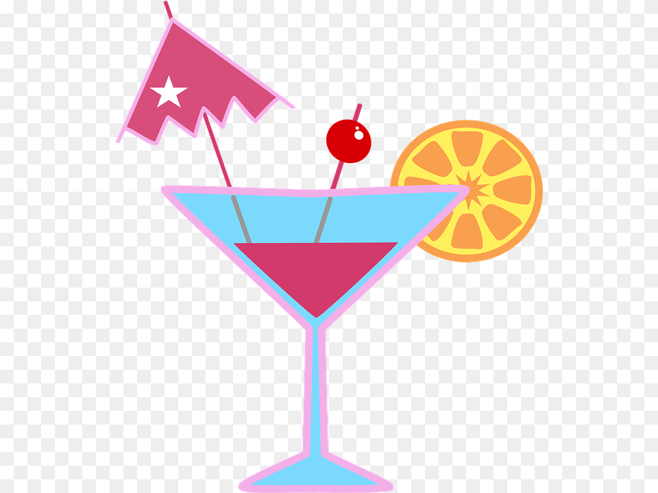 Cocktail Martini Drink Alcohol Glass Party Liquor Cocktail Glass Clipart, Beverage Free Png