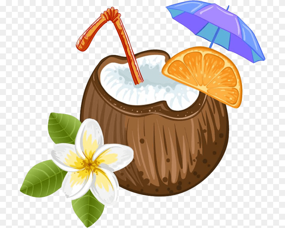 Cocktail Pixf1a Colada Juice Coconut Water Coconut Coconut Juice Clipart, Food, Fruit, Plant, Produce Free Png