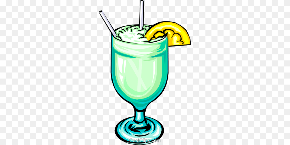 Cocktail With Lemon Slice Royalty Vector Clip Art, Beverage, Juice, Alcohol, Smoothie Free Png Download