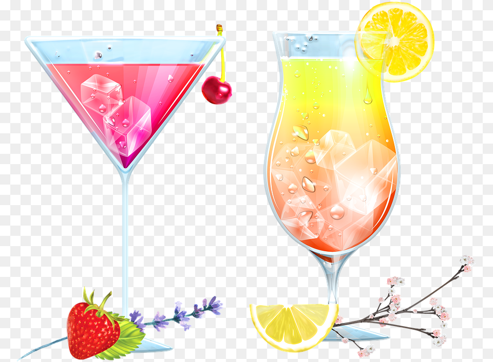 Cocktails Drinks Alcohol Glass Bar Beverage Iba Official Cocktail, Produce, Plant, Fruit, Food Free Transparent Png