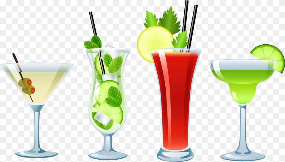 Cocktails White Background, Alcohol, Beverage, Cocktail, Herbs Free Transparent Png