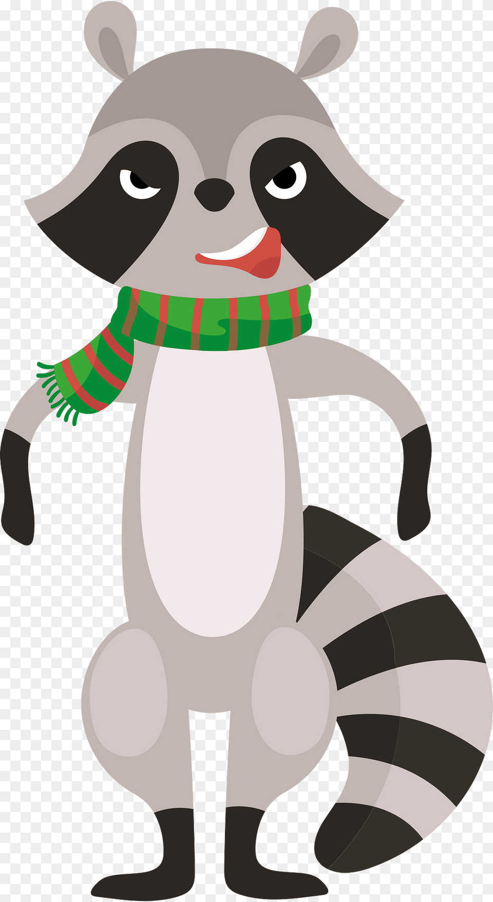 Cocky Racoon Clipart, Animal, Bear, Mammal, Wildlife Png Image