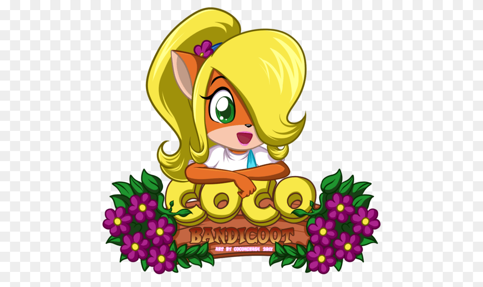 Coco Bandicoot Cute Logo, Art, Graphics, Baby, Person Png