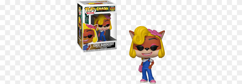 Coco Bandicoot Funko Pop, Baby, Person, Figurine, Plush Free Png Download