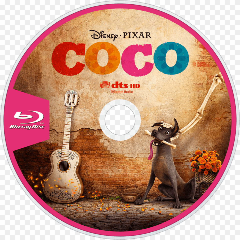 Coco Bluray Disc Coco Dvd Release Date, Guitar, Musical Instrument, Disk Free Png Download