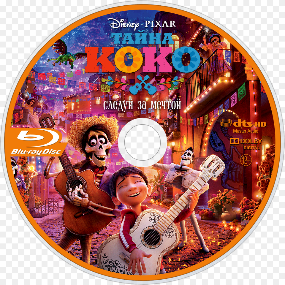 Coco Bluray Disc Image Coco, Disk, Dvd, Adult, Person Free Transparent Png