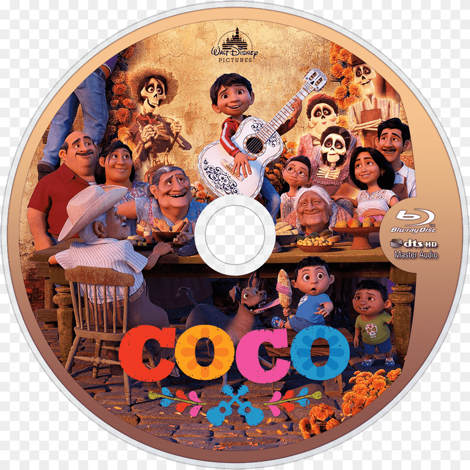 Coco Bluray Disc Image Disney Coco Invitation Template, Dvd, Disk, Adult, Person Free Png