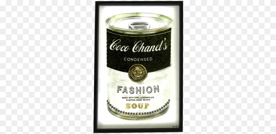 Coco Chanel Fashion Soup Art, Tin, Can, Appliance, Device Png Image