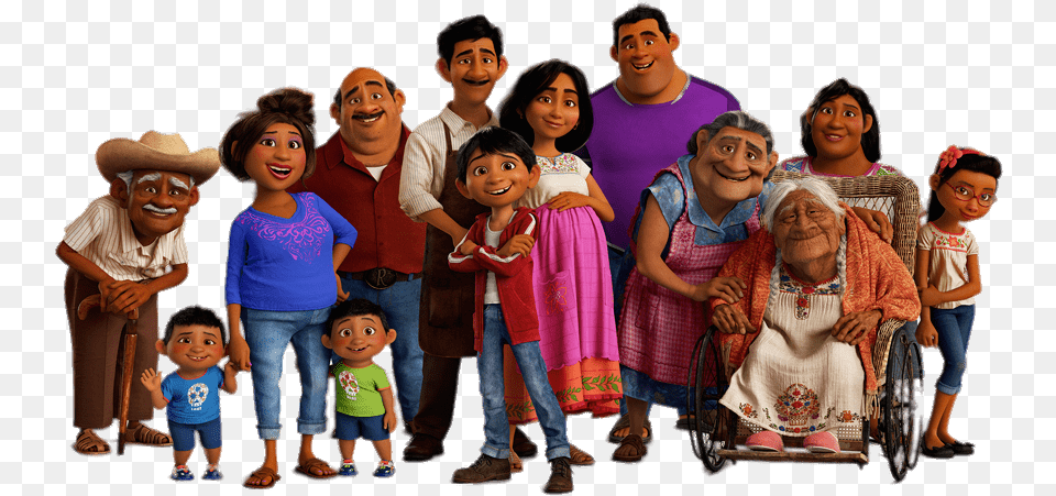 Coco Family Coco Miguel Family, Woman, Adult, Person, Furniture Png Image