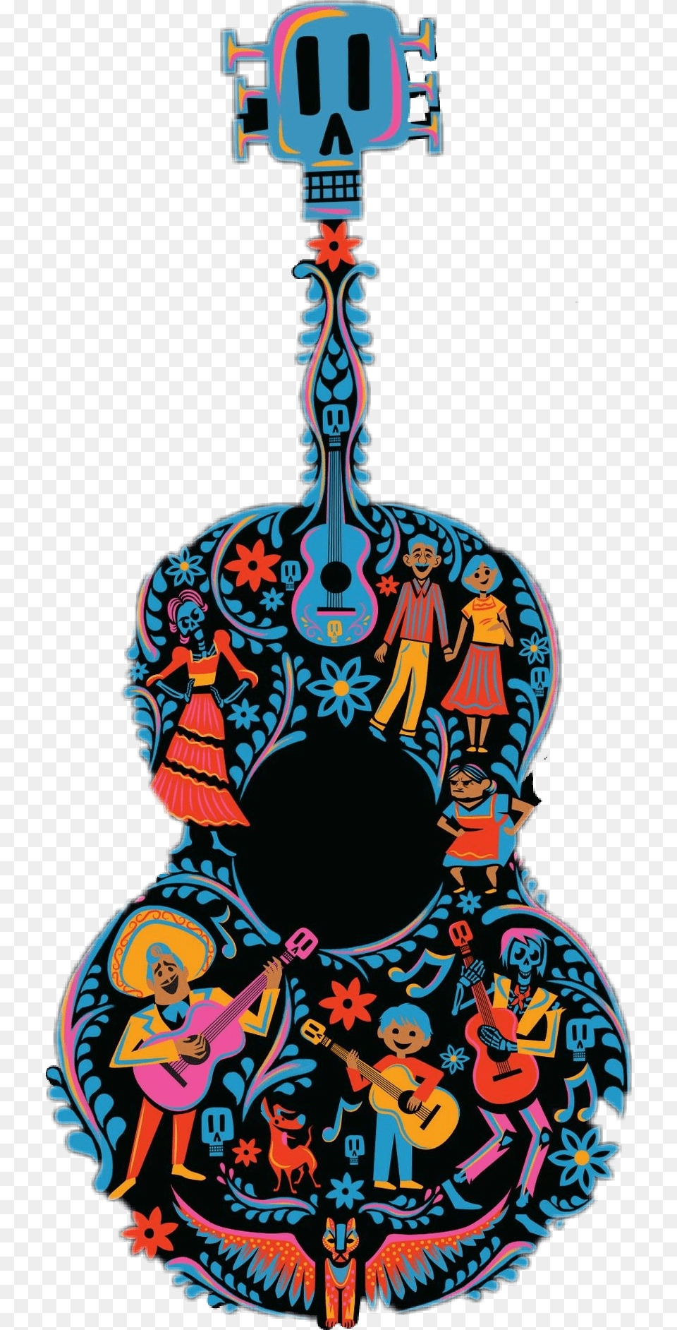 Coco Guitarra Disney Pixar Mexico, Pattern, Person, Baby, Adult Free Png Download