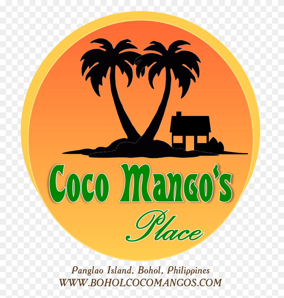 Coco Mangos Place Logo Panglao Bohol Resort, Advertisement, Poster, Plant, Tree Free Png Download
