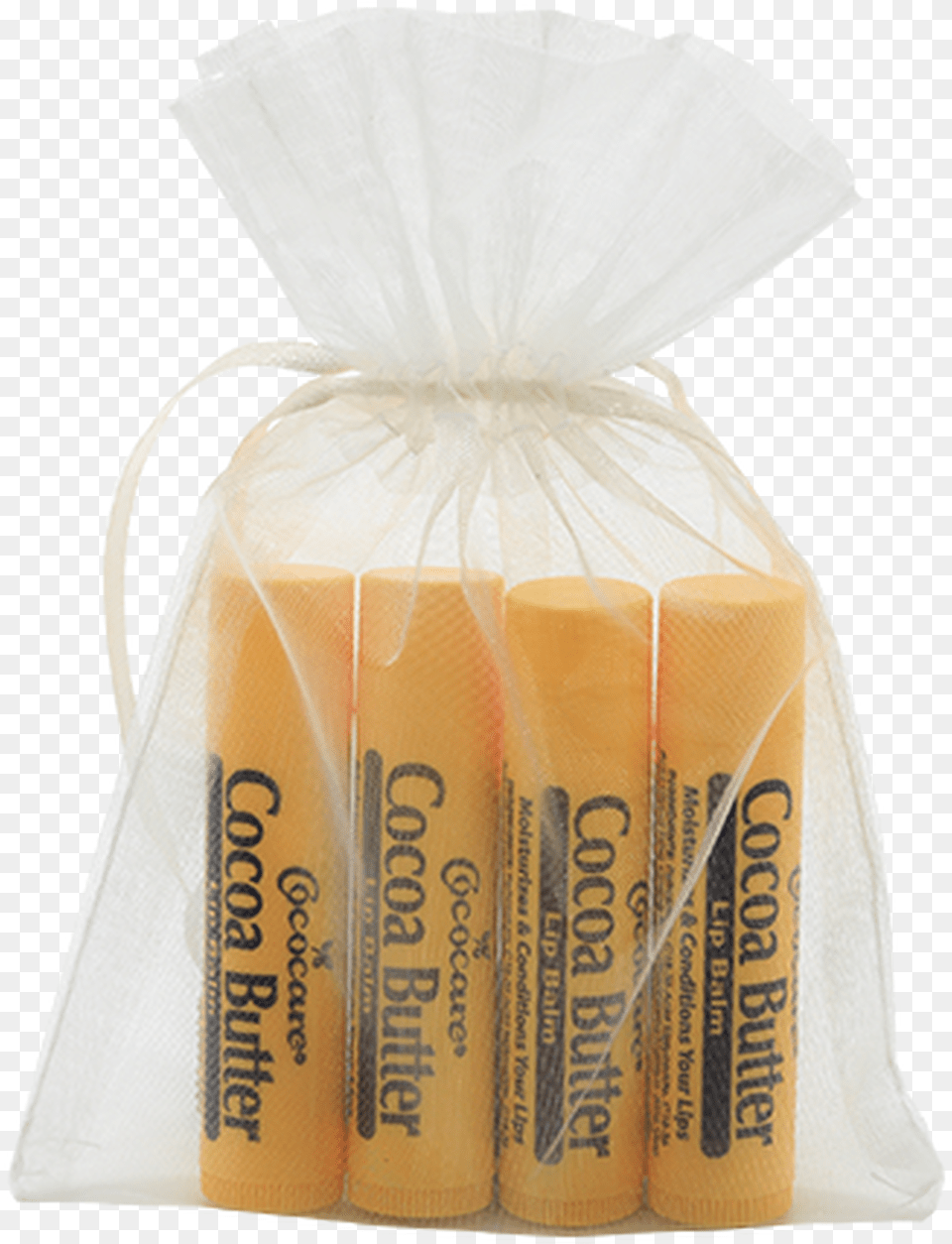 Cocoa Butter Lip Balm 4 Piece Gift Bag, Can, Tin Png