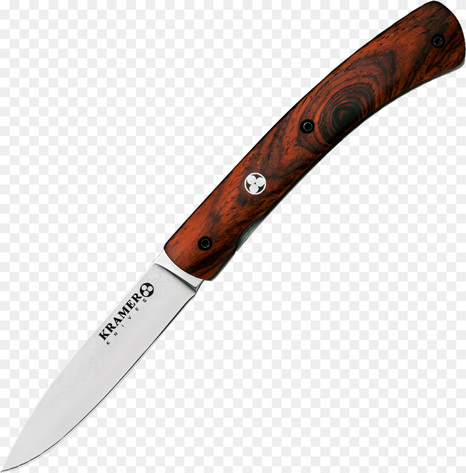 Cocobolo Folder Utility Knife, Blade, Weapon, Dagger, Cutlery Free Transparent Png