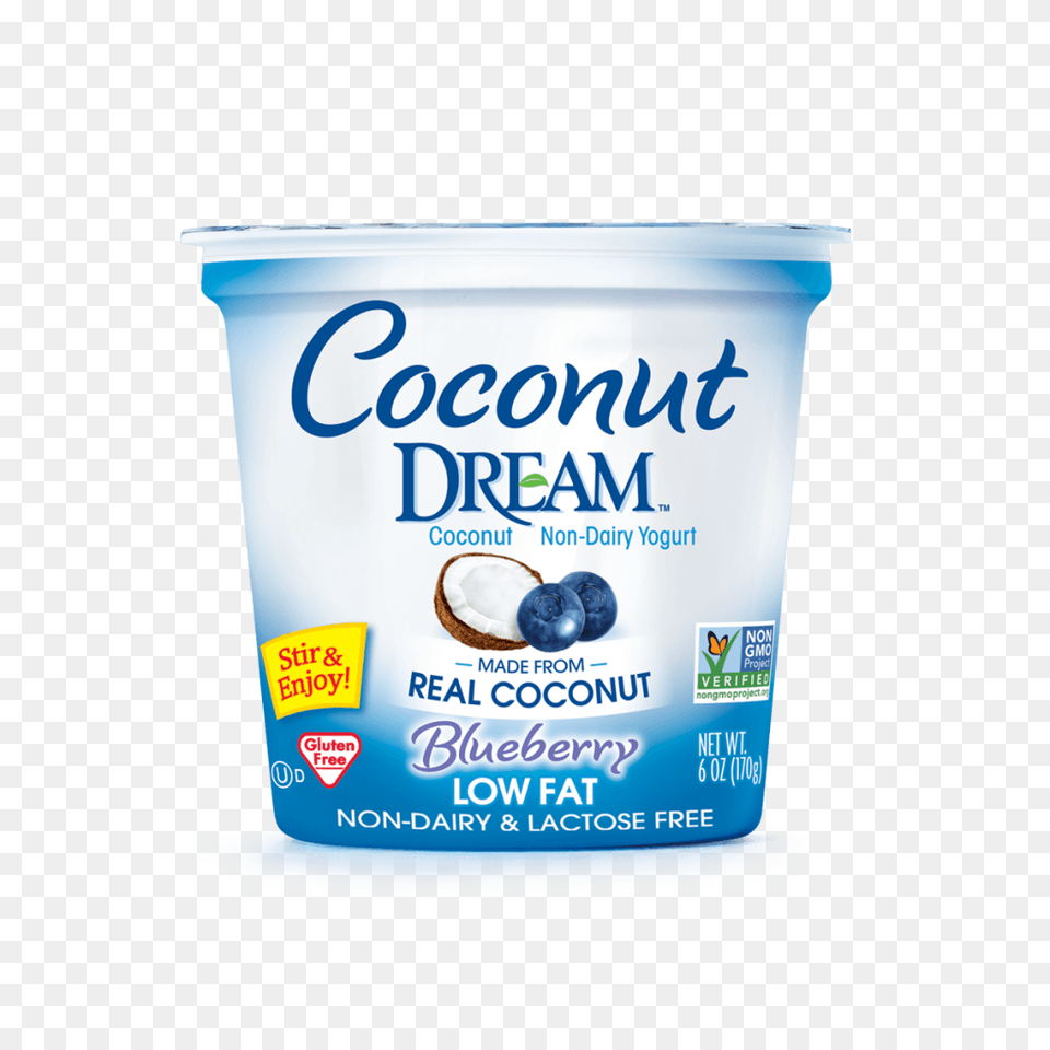 Coconut, Yogurt, Dessert, Food, Produce Png Image