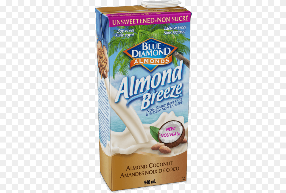 Coconut Almond Milk Unsweetened 946ml Almond Milk Almond Breeze Coconut 32 Fl Oz Liquid, Food, Fruit, Plant, Produce Free Png