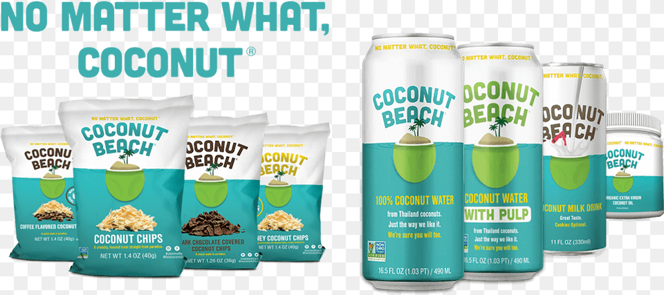 Coconut Beach Food And Beverage Llc, Can, Tin, Advertisement Free Transparent Png