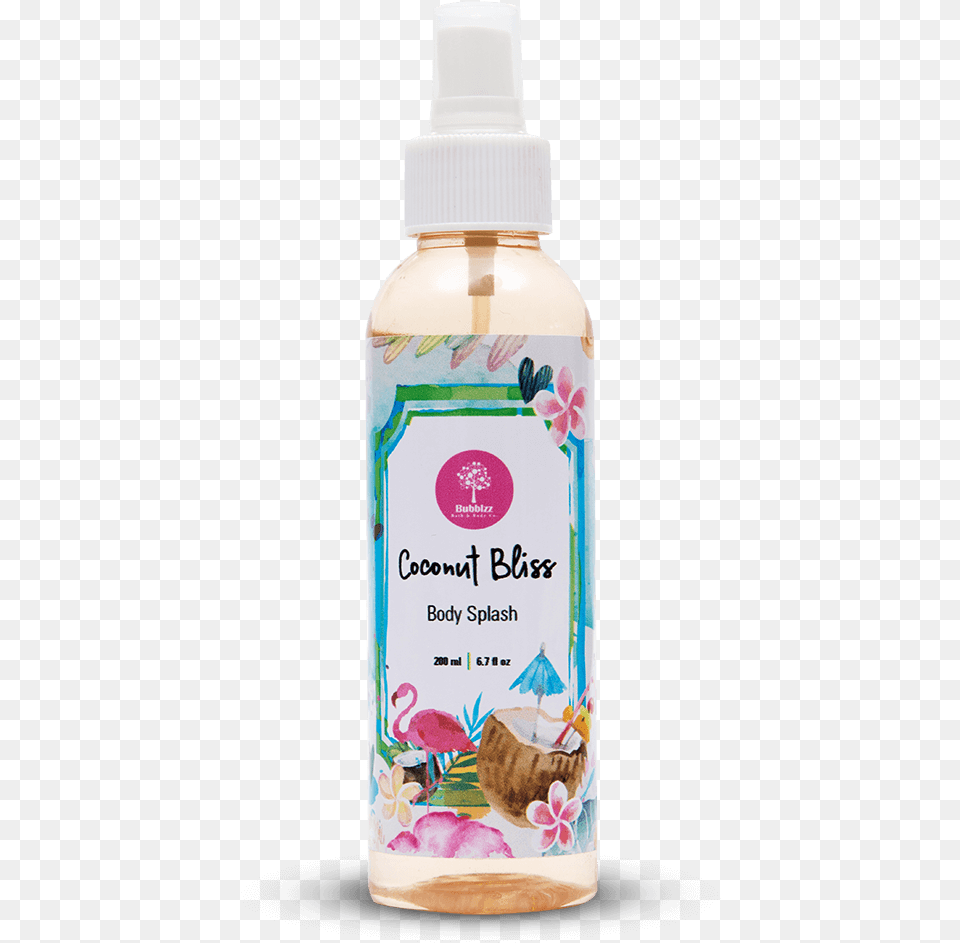 Coconut Bliss Body Splash Plastic Bottle, Lotion, Plant, Herbs, Herbal Free Png