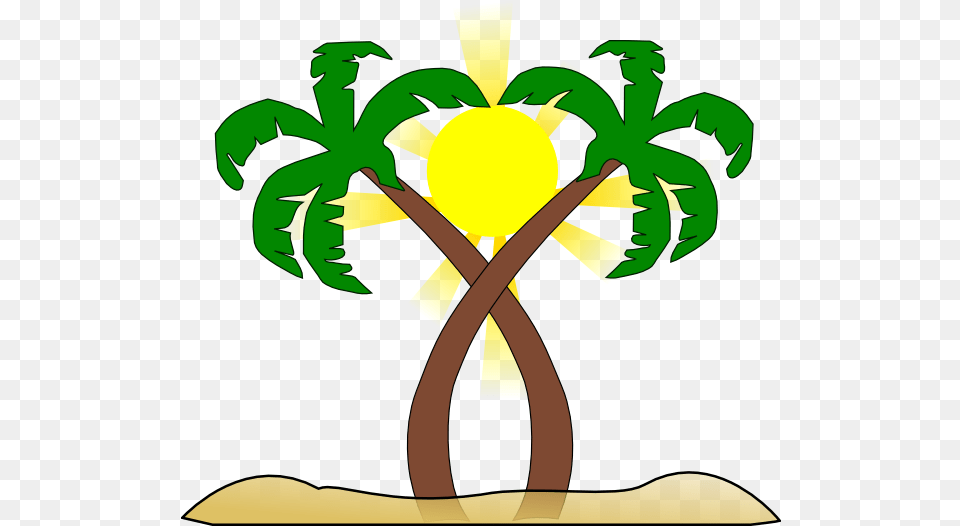 Coconut Clipart Beach Transparent For Tree, Palm Tree, Plant, Tropical, Outdoors Free Png