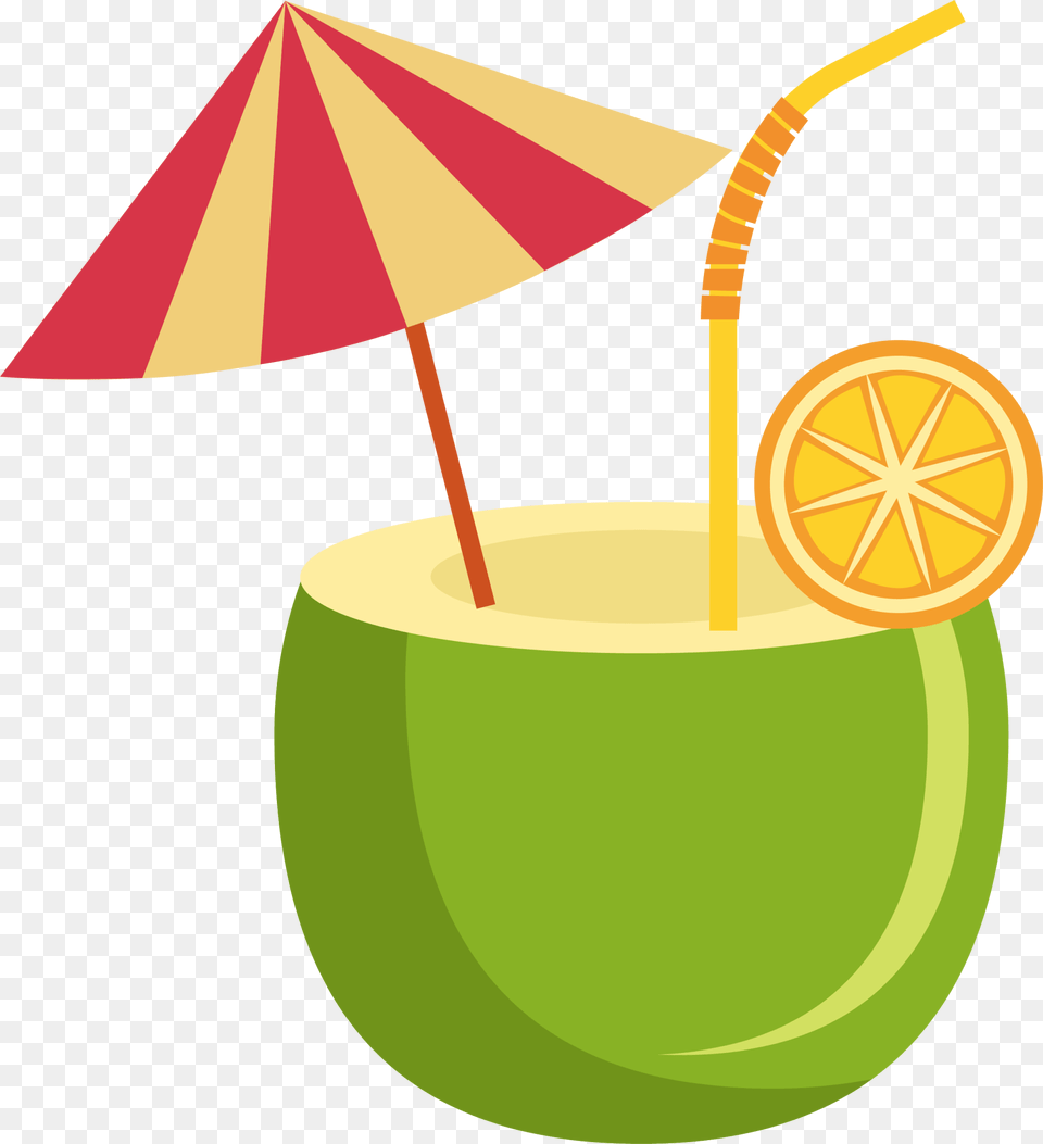 Coconut Clipart Coconut Drink Coconut Juice Cartoon, Food, Fruit, Plant, Produce Free Transparent Png