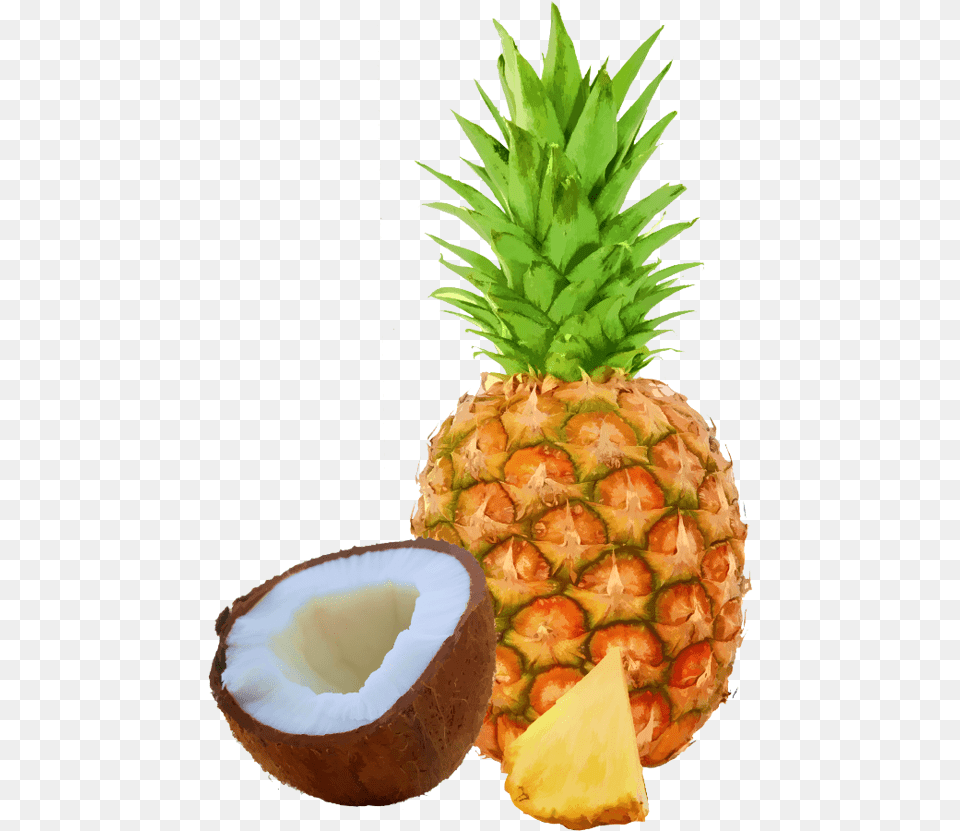 Coconut Clipart Pineapple Pineapple And Coconut Clipart, Food, Fruit, Plant, Produce Png