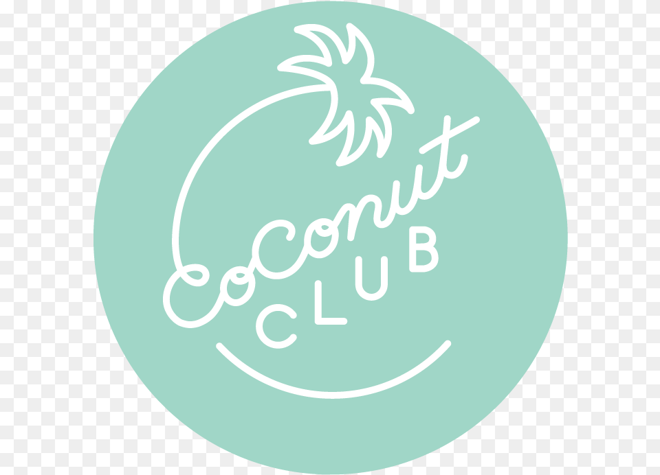 Coconut Club Coconut Club Washington Dc, Text, Disk, Logo, Handwriting Free Png Download