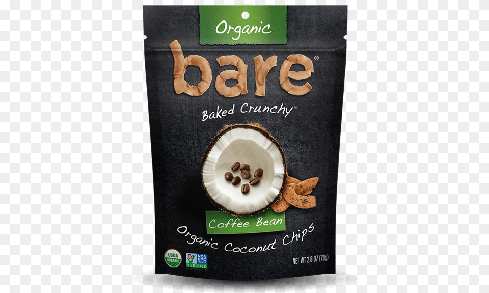Coconut Coffee Bean Bare Organic Sweet Ginger Coconut Chips 12x28 Oz, Food, Fruit, Plant, Produce Png